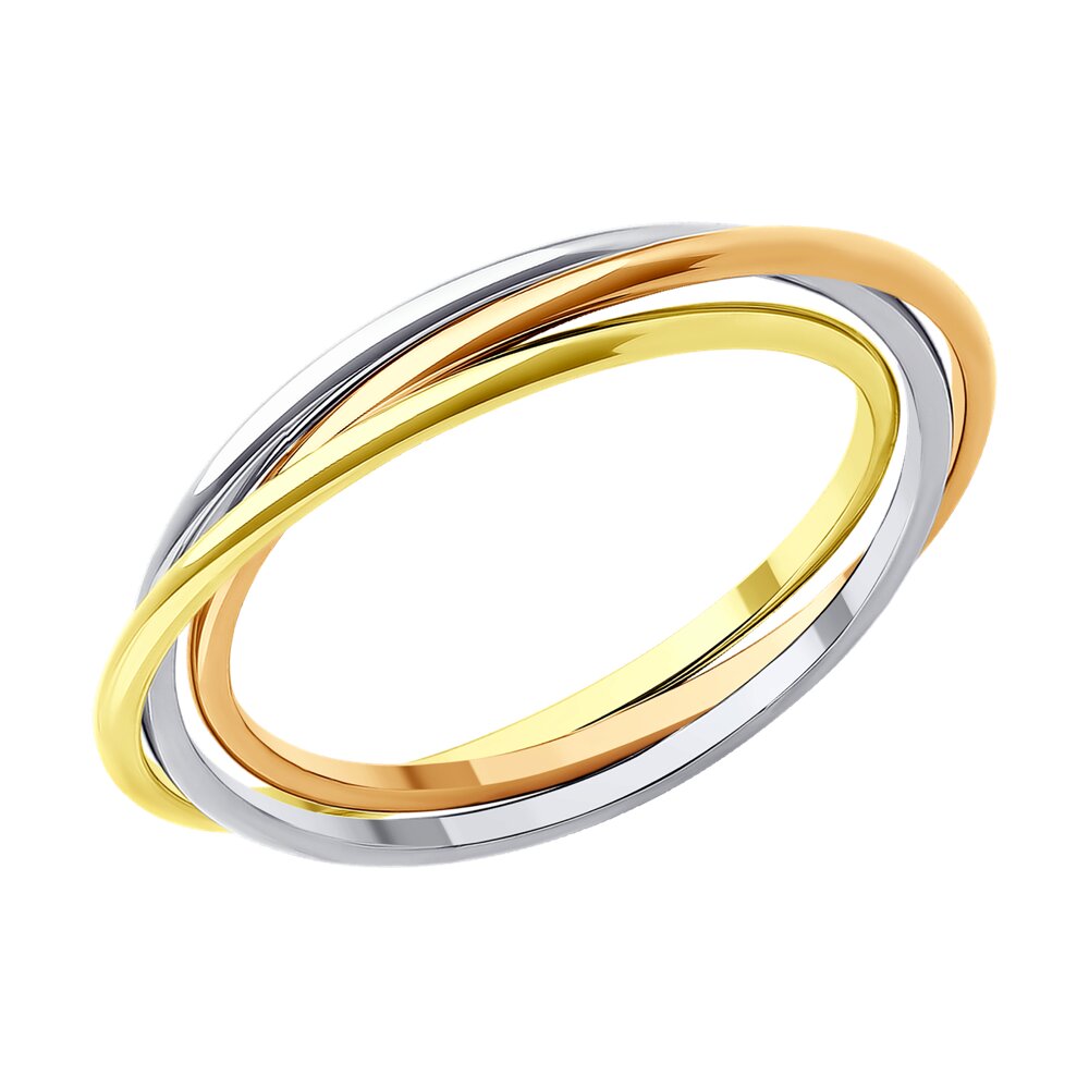 Обручальное кольцо SOKOLOV из комбинированного золота