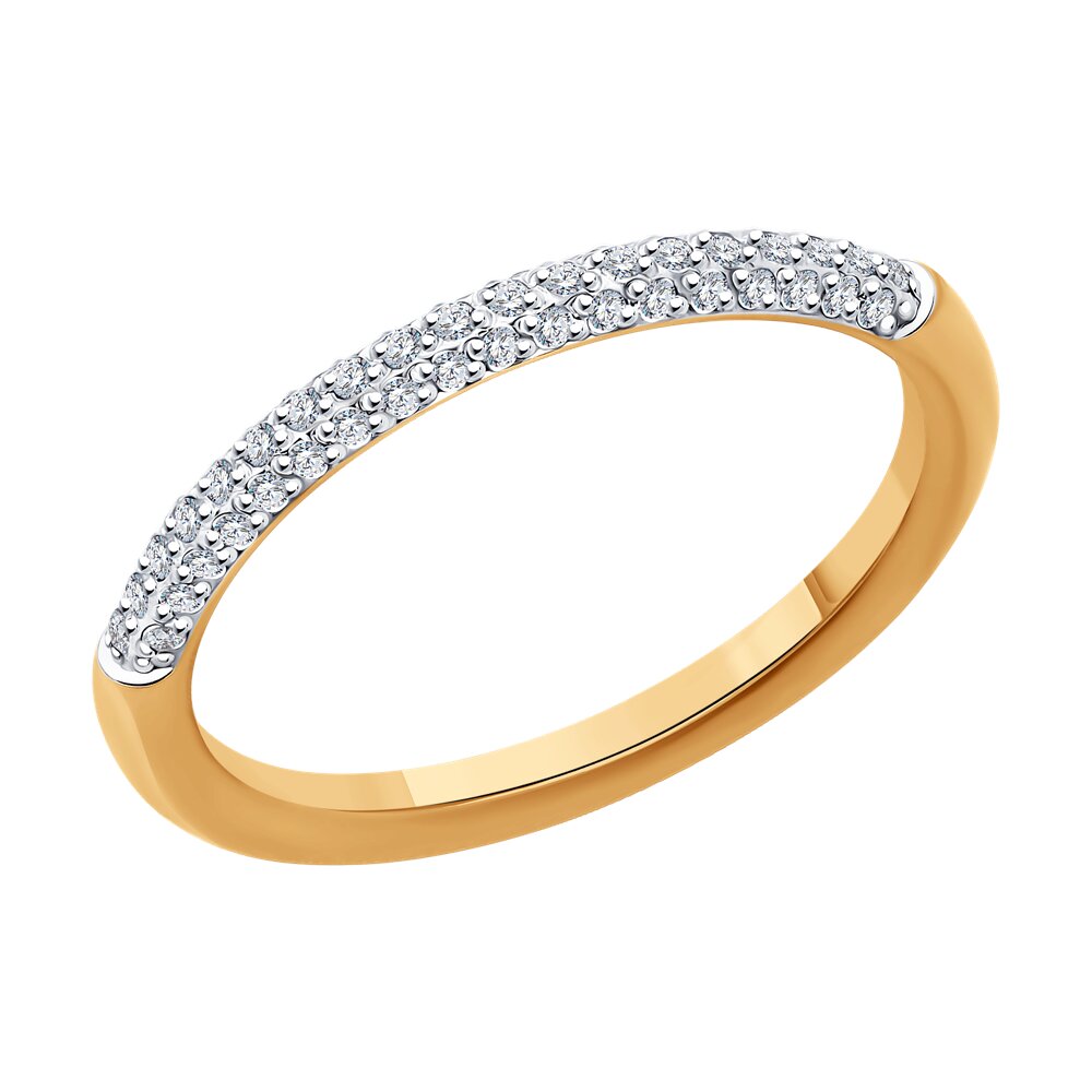 Кольцо обручальное SOKOLOV из золота с бриллиантами